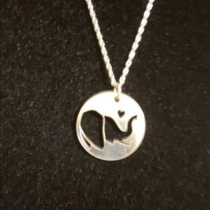 Sterling elephant necklace